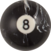 Black Marble Replacement Ball - #8